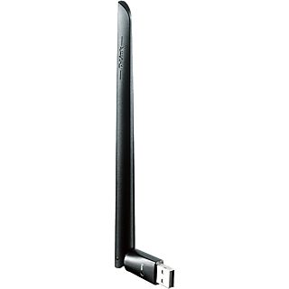 Adaptador Wi-Fi USB - D-Link DWA-172, Wi-Fi AC600, USB 2.0, Antena Externa Alta Ganancia, Negro