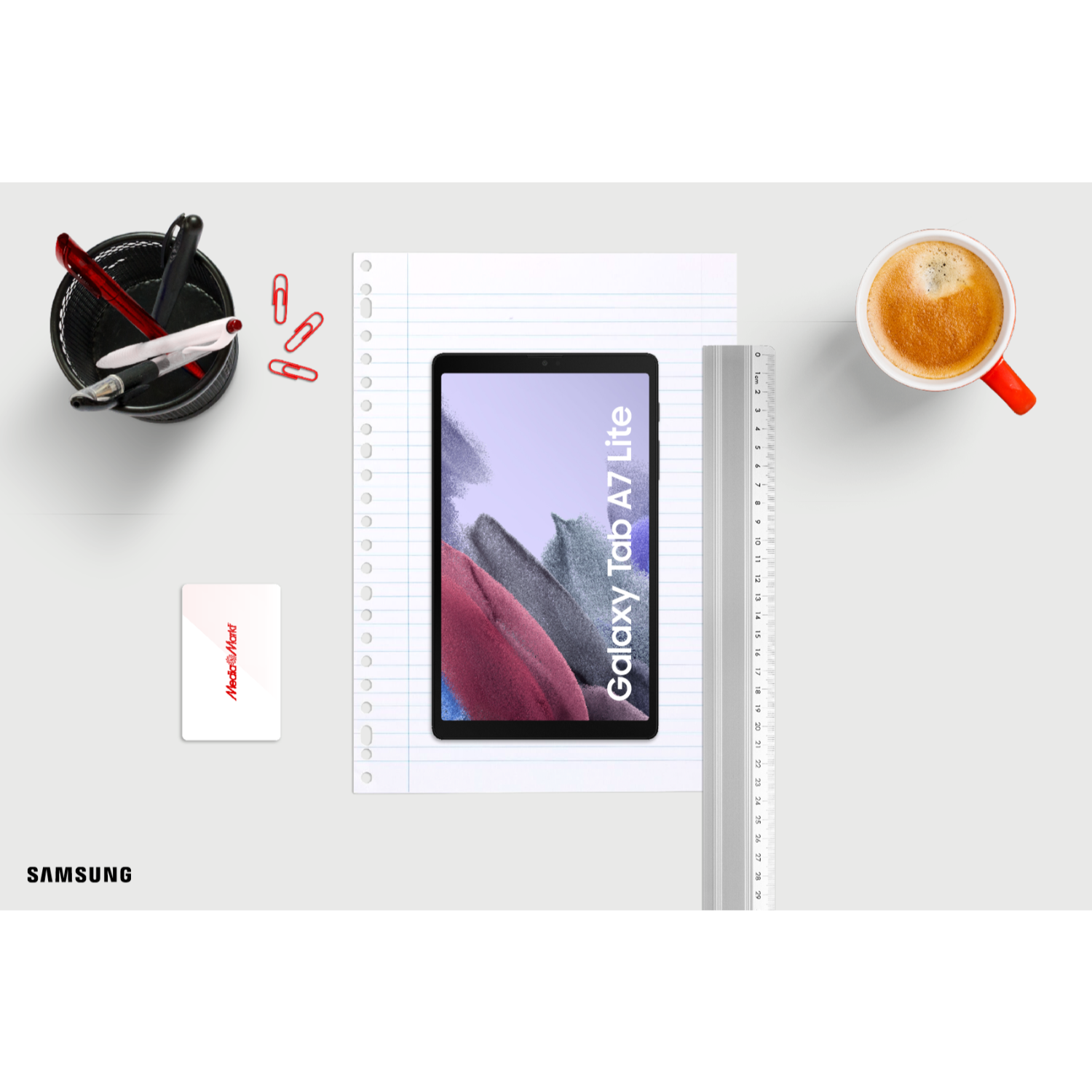 SAMSUNG Galaxy Tab A7 Lite 32 GB Zwart - Studio100 Bundel