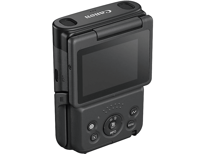 Canon PowerShot V10 Vlogging-Kit Kompaktkamera, 13.1 Megapixel, 4K UHD Video, 6.6mm/f2.8 Objektiv, WLAN/Bluetooth, Schwarz — Foto 4 von 5