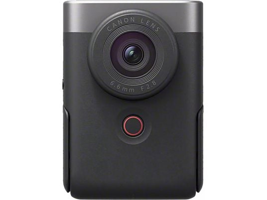 CANON PowerShot V10 Vlogging-Kit Kompaktkamera, 13.1 Megapixel, 4K UHD Video, 6.6mm/f2.8 Objektiv, WLAN/Bluetooth, Silber