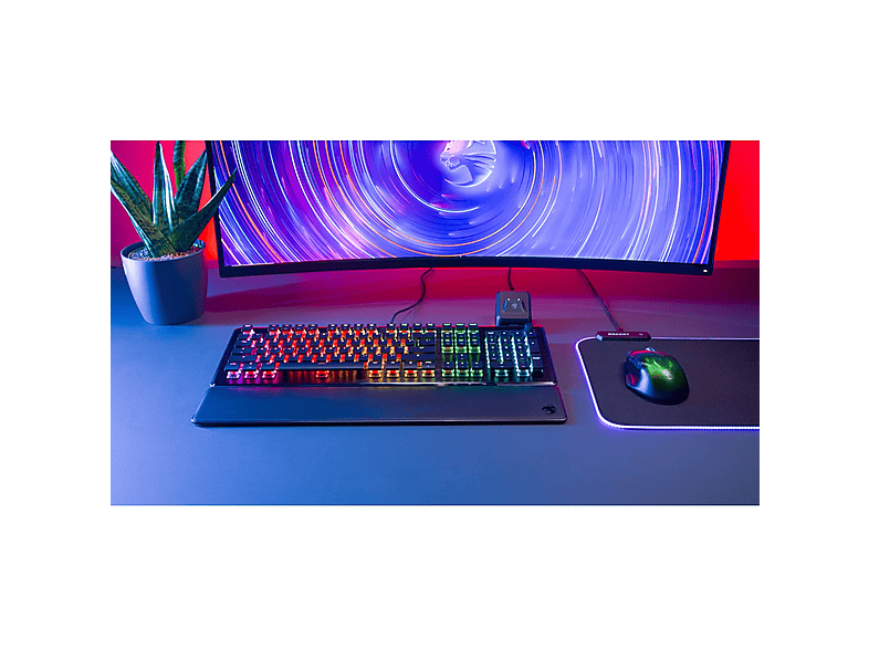 ROCCAT Vulcan II, linearer roter Schalter, Gaming Tastatur, Titan Switch Mechanical linear, kabelgebunden, Schwarz