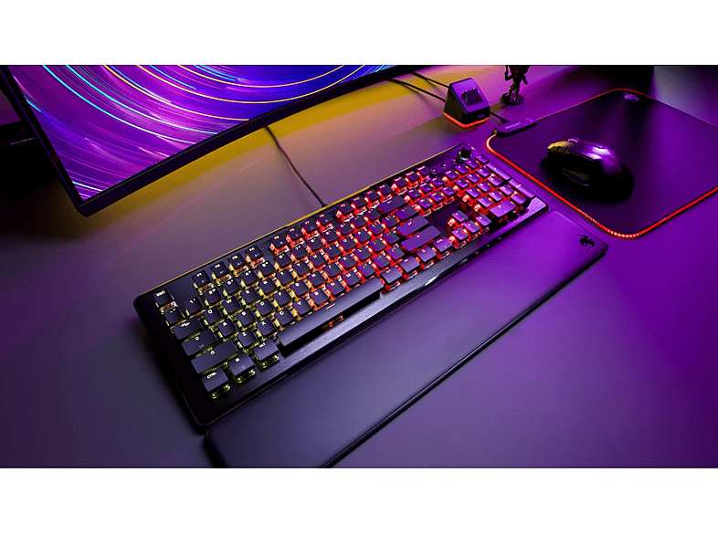 Thumbnail - ROCCAT Vulcan II, linearer roter Schalter, Gaming Tastatur, Titan Switch Mechanical linear, kabelgebunden, Schwarz