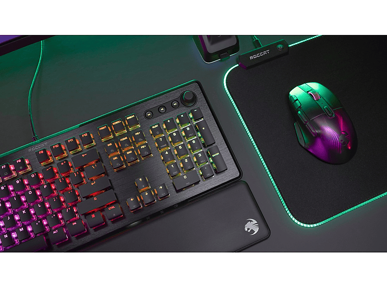 Thumbnail - ROCCAT Vulcan II, linearer roter Schalter, Gaming Tastatur, Titan Switch Mechanical linear, kabelgebunden, Schwarz