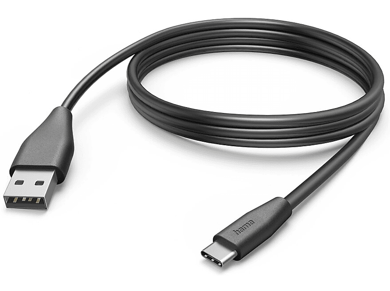 Kabel HAMA Ładujący/data USB-A - USB-C 3.1 1m Czarny
