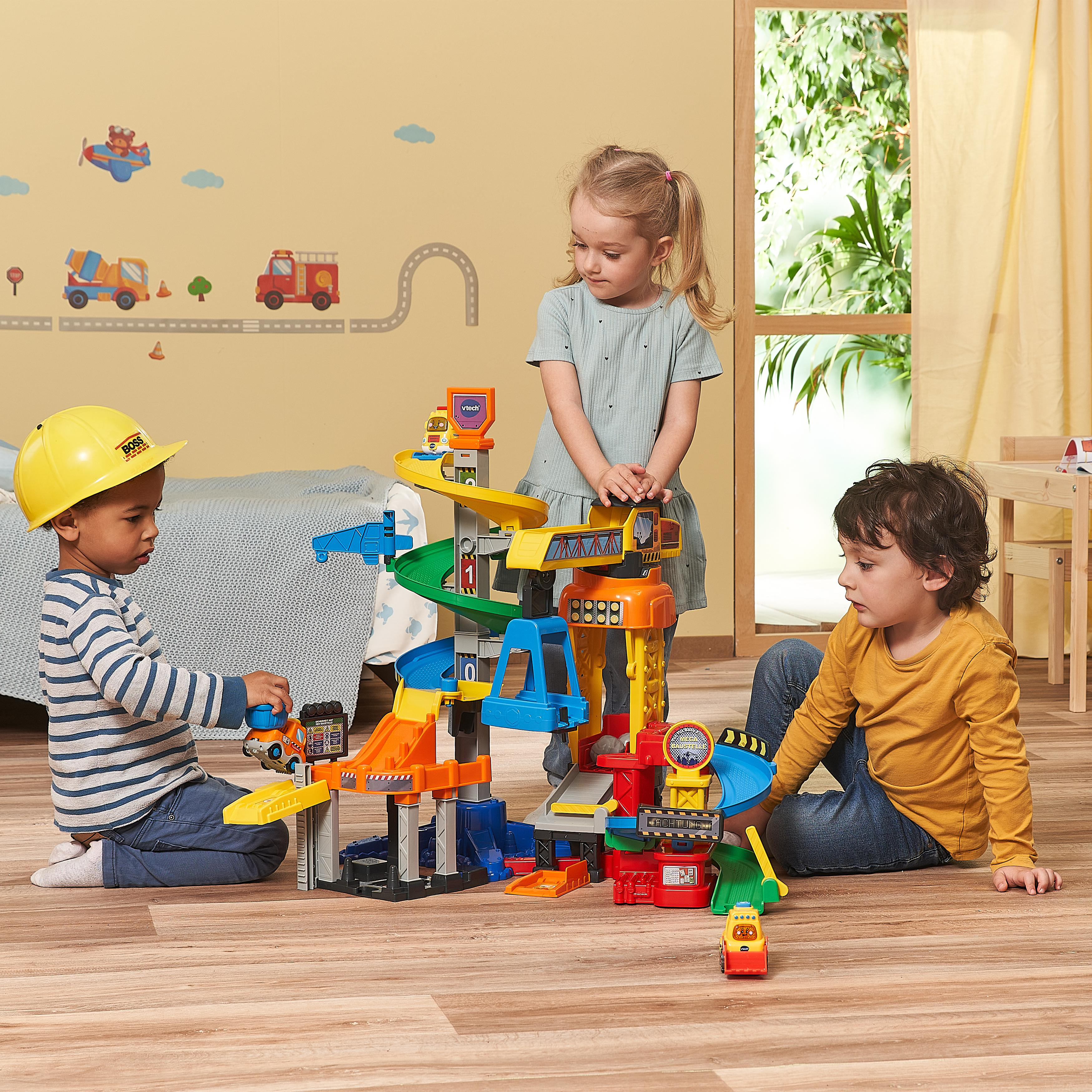 Mega VTECH Mehrfarbig - Tut Tut Spielzeugauto, Baustelle Flitzer Baby