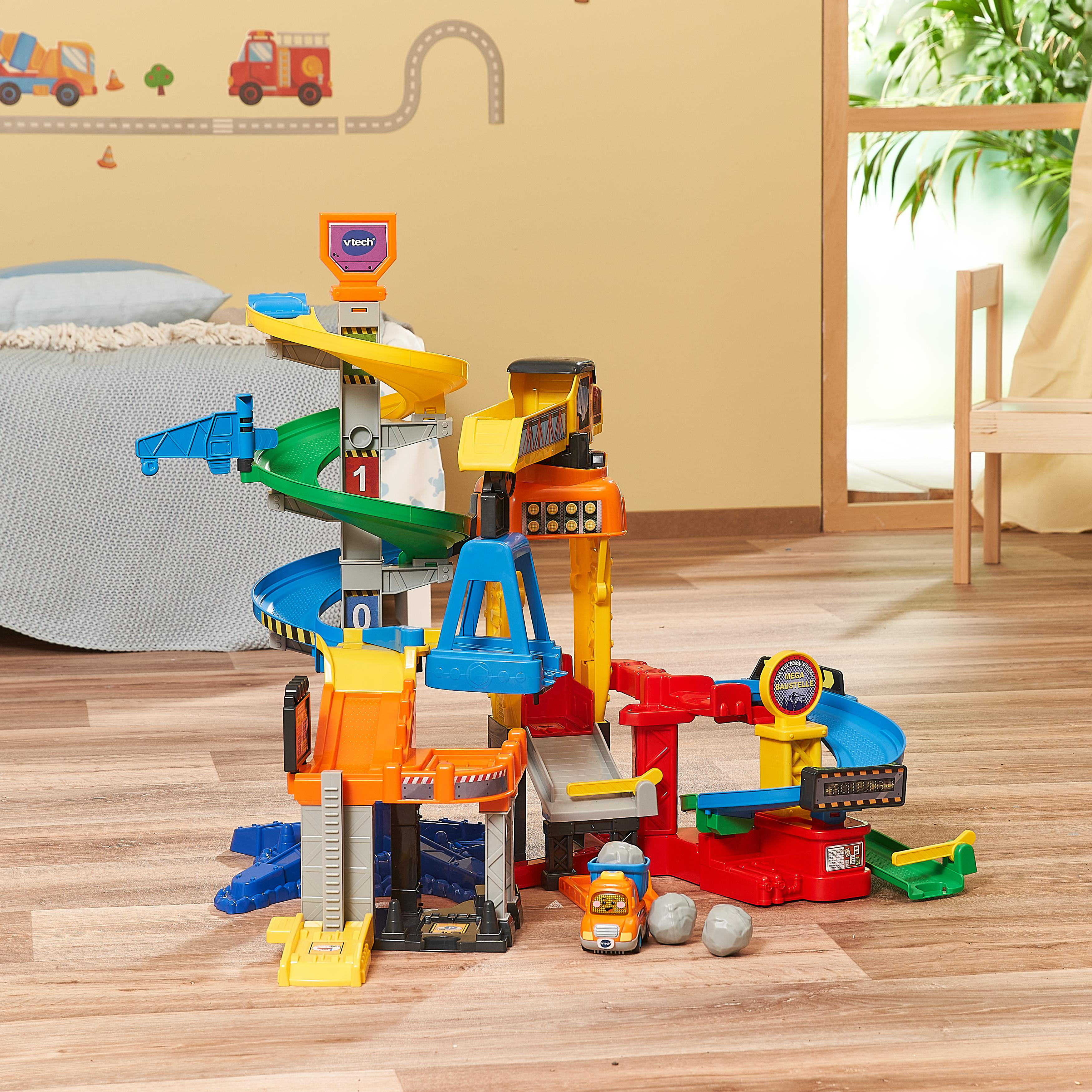 Mega VTECH Mehrfarbig - Tut Tut Spielzeugauto, Baustelle Flitzer Baby