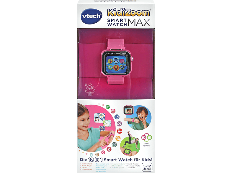 VTECH KidiZoom MAX pink KinderSmartwatch, Mehrfarbig KinderSmartwatch