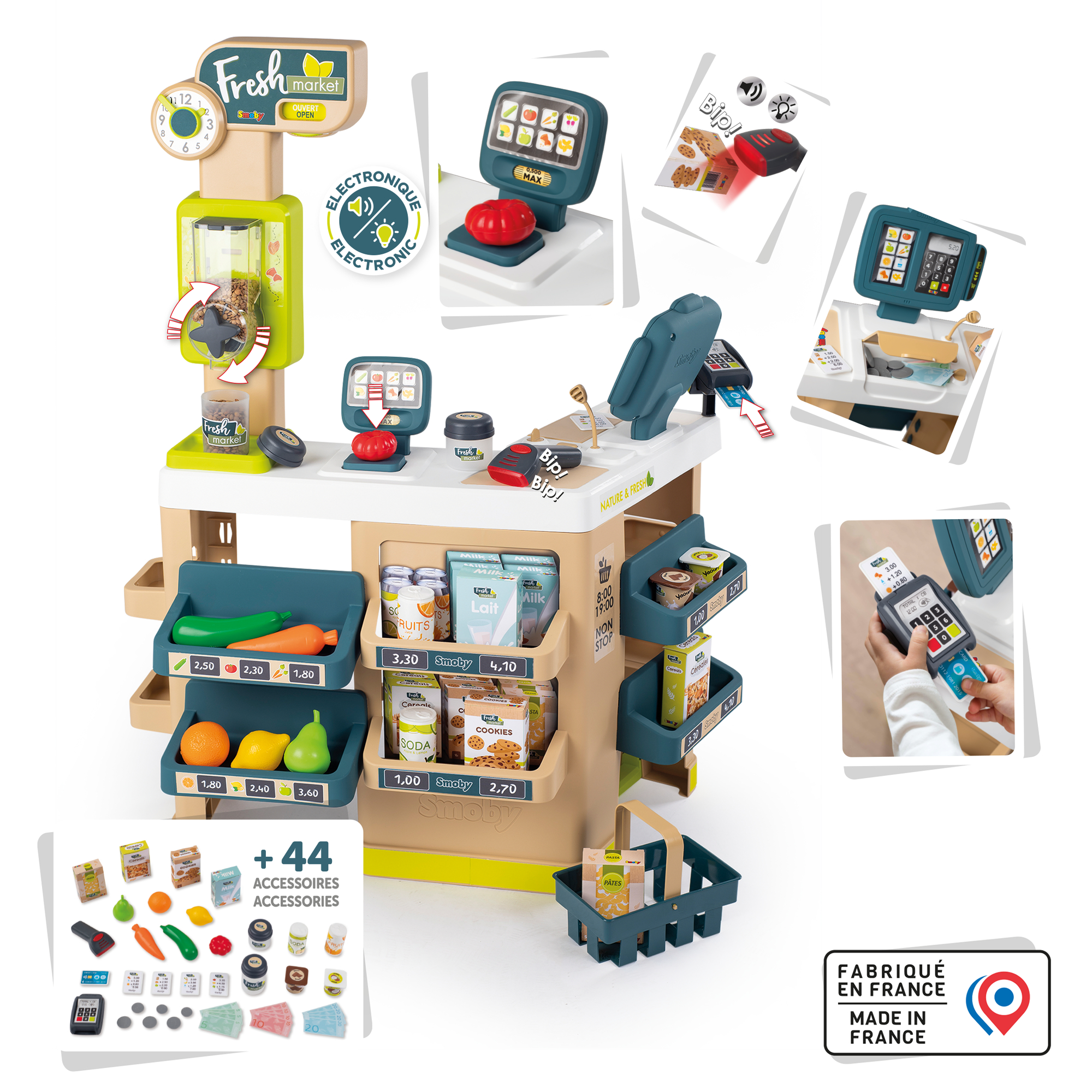 SMOBY Supermarkt Fresh Market Spielset Mehrfarbig