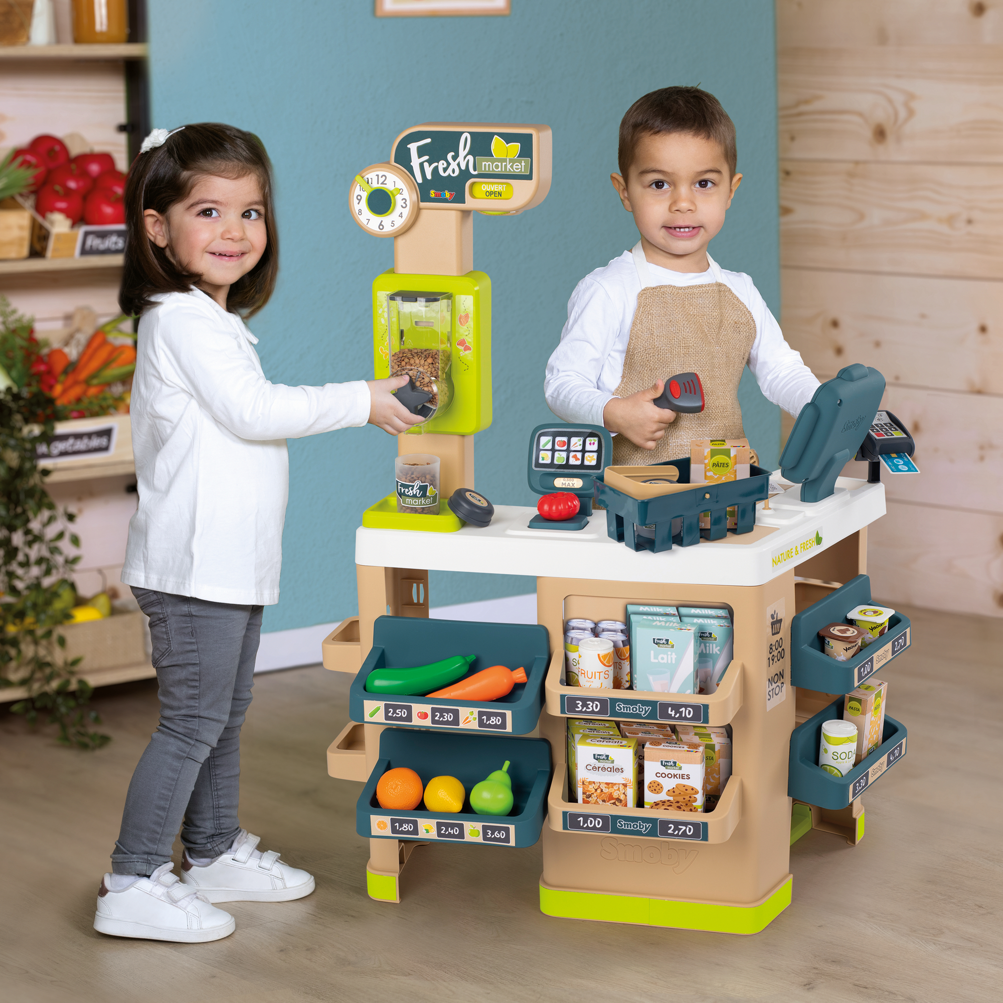 SMOBY Supermarkt Fresh Market Spielset Mehrfarbig