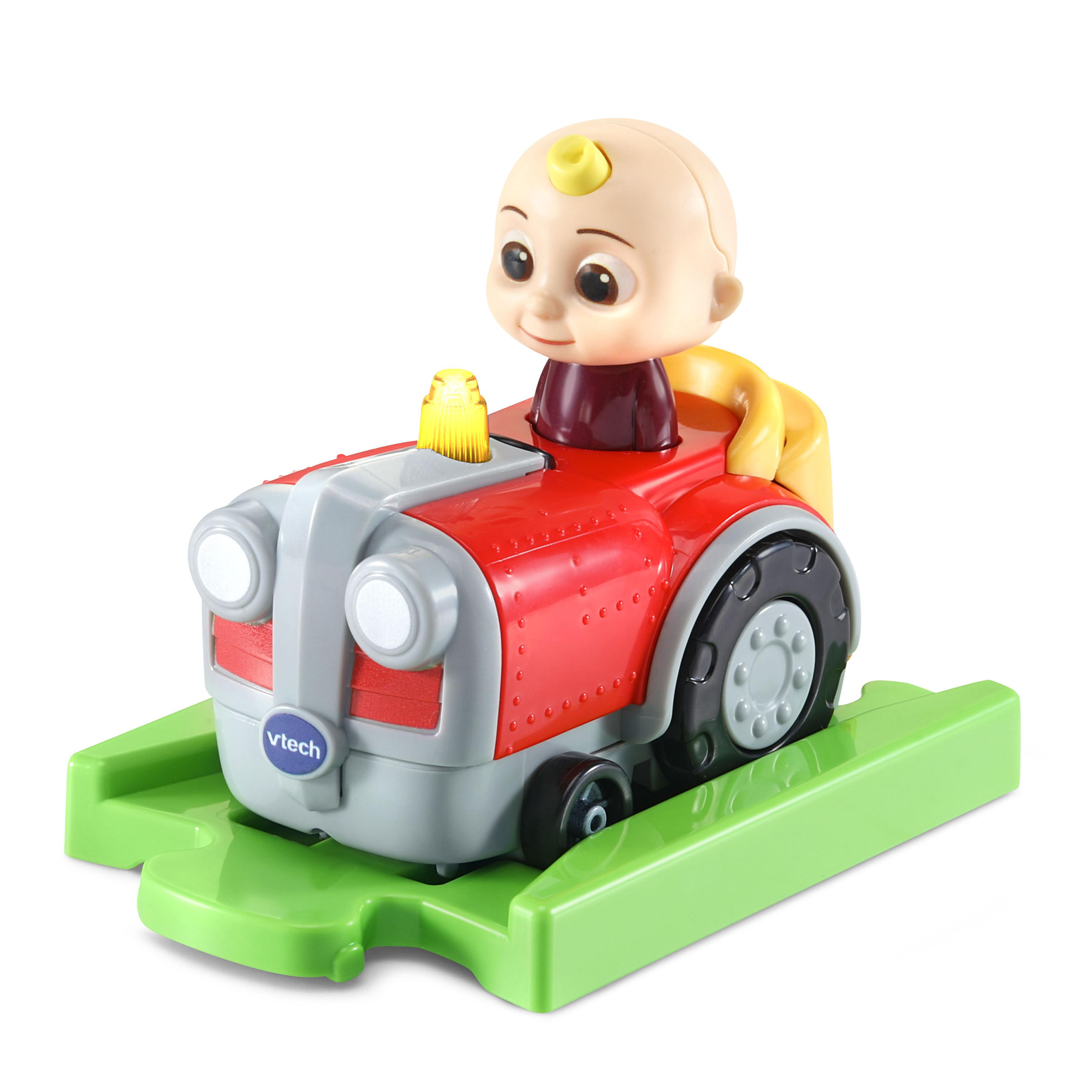 VTECH Tut Tut Baby Flitzer - CoComelon JJs Traktor inkl. Schiene Spielset, Mehrfarbig