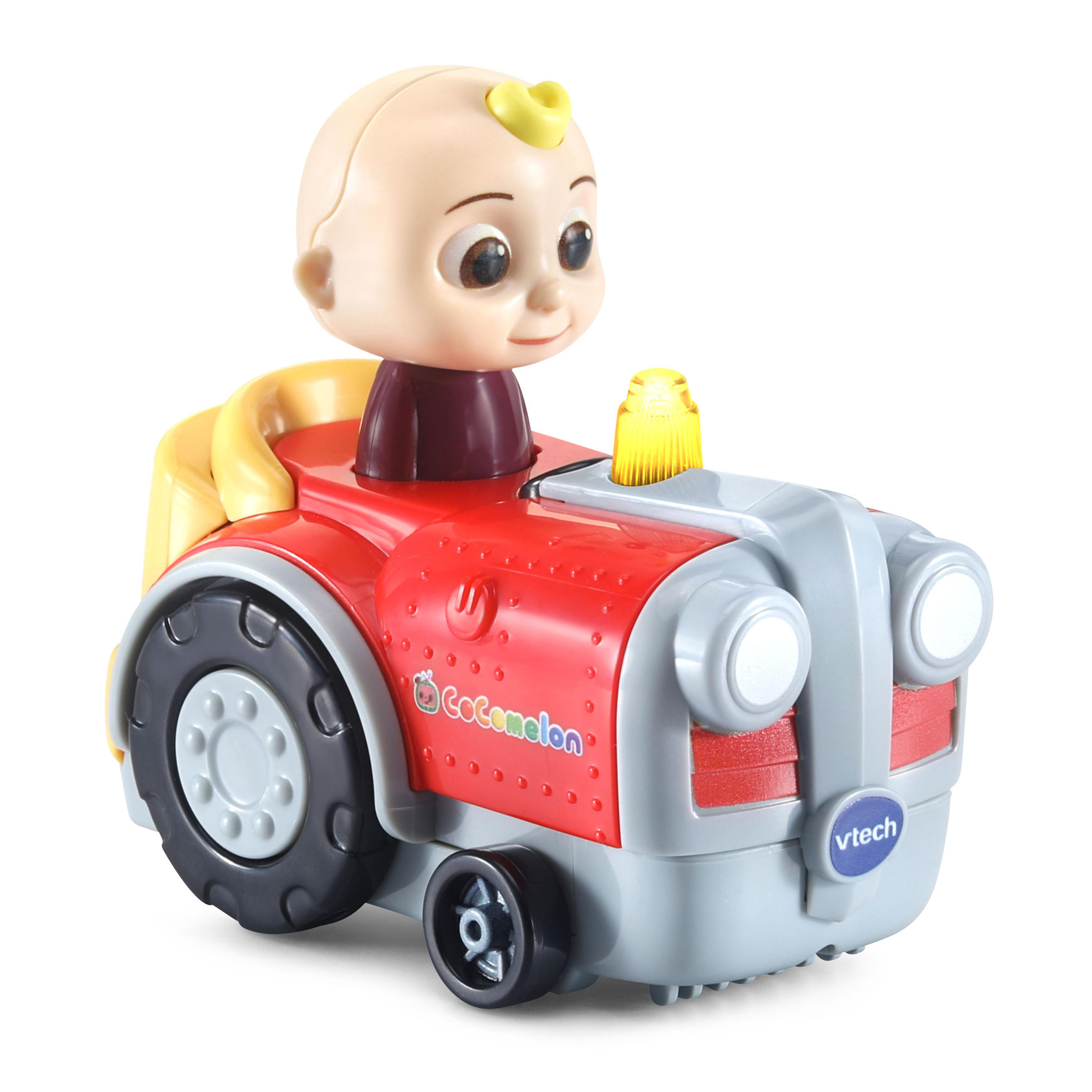 VTECH Tut Tut Baby Flitzer - CoComelon JJs Traktor inkl. Schiene Spielset, Mehrfarbig