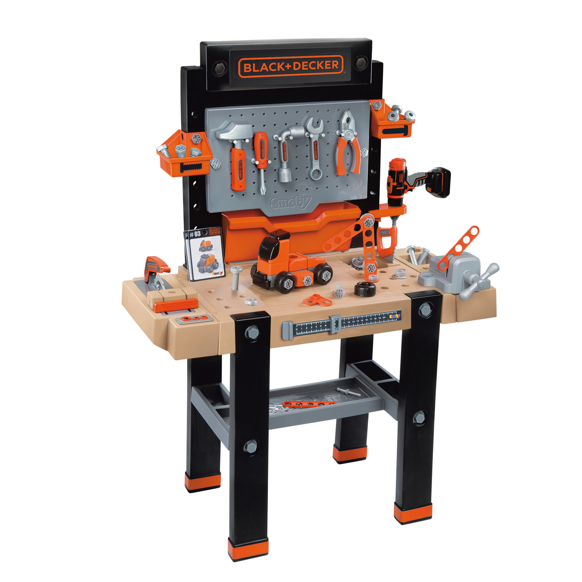 SMOBY Black+Decker Super Werkbank Mehrfarbig Spielset Center