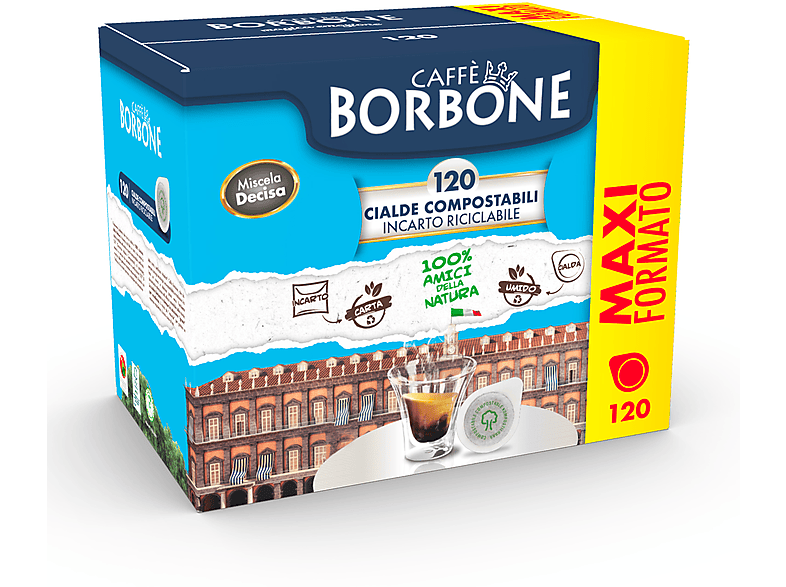 Caffè Borbone Caffè in cialde E.s.e Miscela Decisa 120Pz
