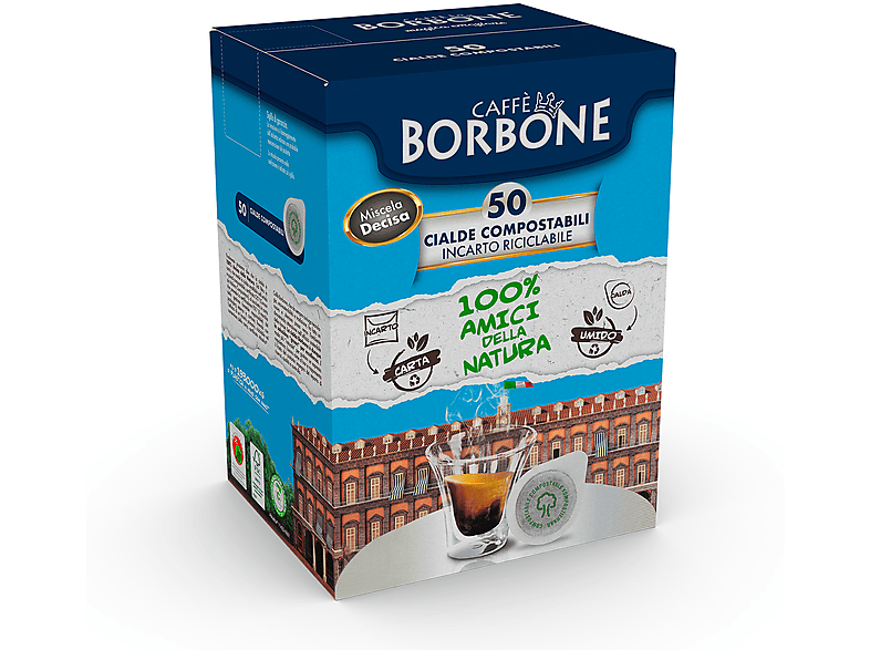 Caffè Borbone Caffè in cialde E.s.e Miscela Decisa 50Pz