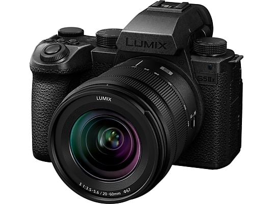 PANASONIC LUMIX S5M2X Body + LUMIX S 20-60 mm F3.5-5.6 - Systemkamera Schwarz