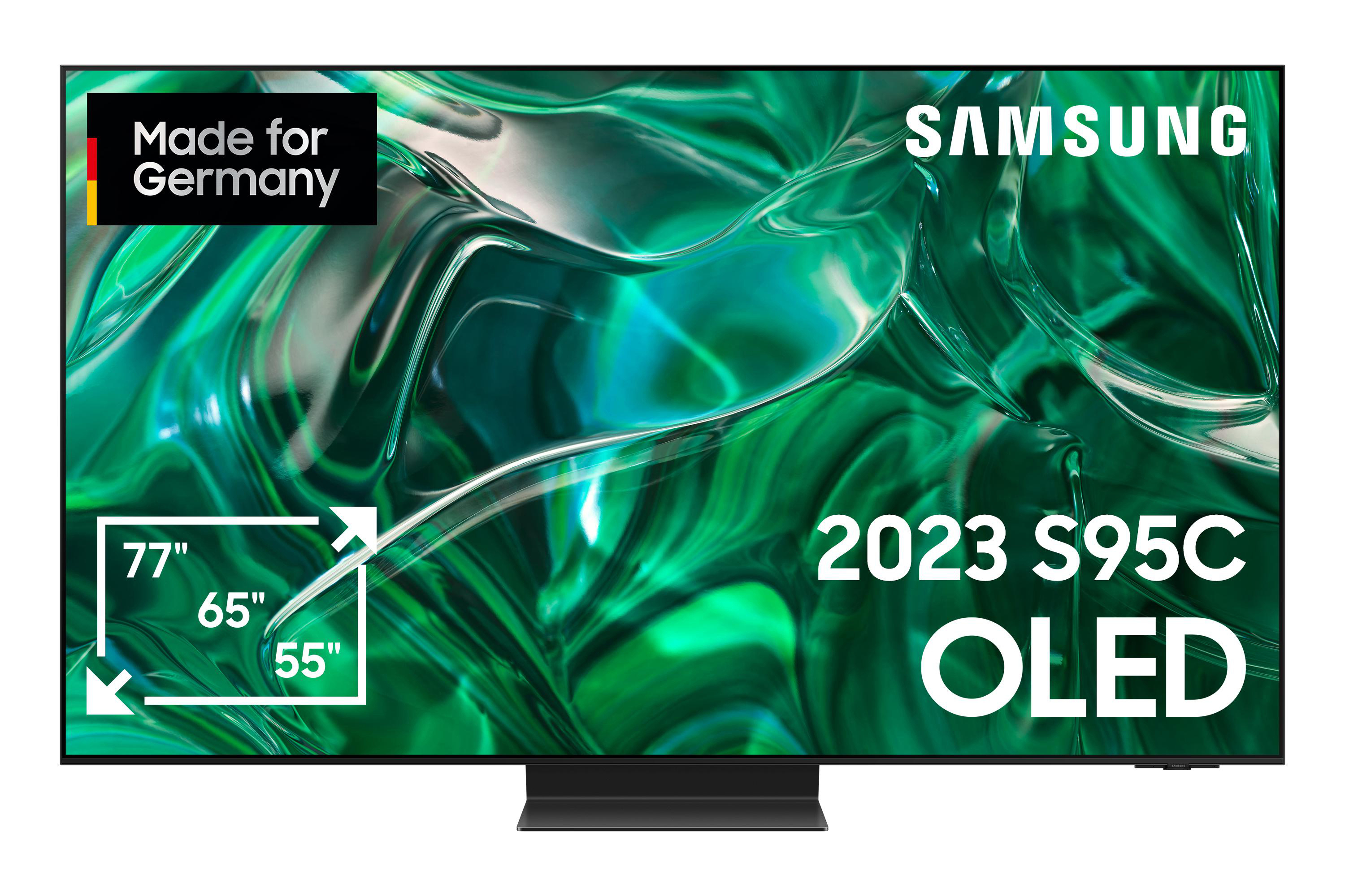 SAMSUNG GQ55S95CAT TV, OLED OLED SMART cm, TV 55 (Flat, 138 4K, Tizen) / Zoll