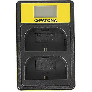 Ładowarka do akumulatorów PATONA USB Smart Dual LCD do Canon LP-E6