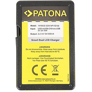 Ładowarka do akumulatorów PATONA USB Smart Dual LCD do Sony NP-FZ100