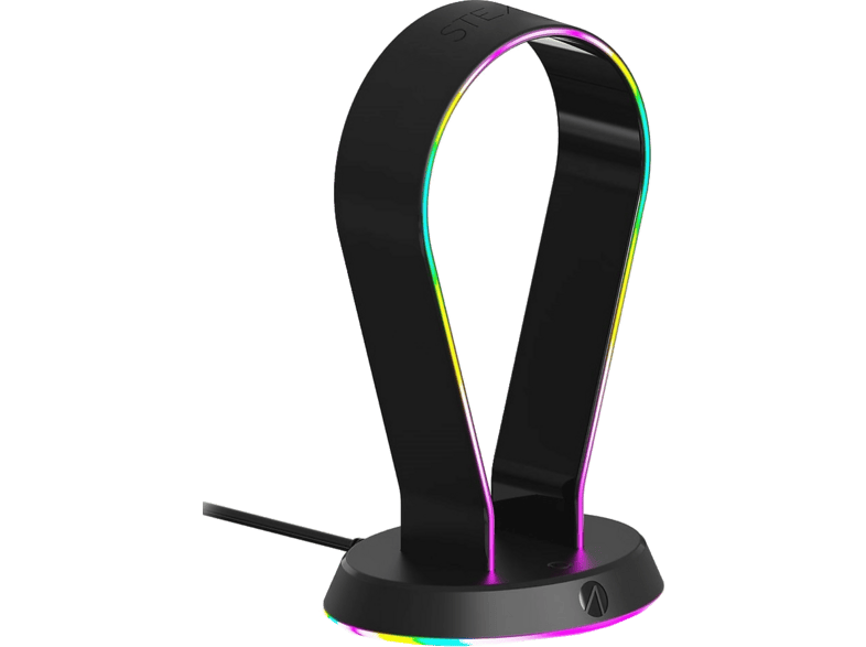 Stealth LED Headset Ständer mit USB Ports; LED Headsetständer