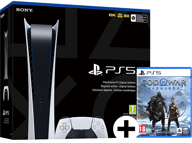 Console Sony Playstation 5 Digital Edition, 825GB + Digital God Of War  Ragnarok - InfoGames - A Melhor em Informática e Games