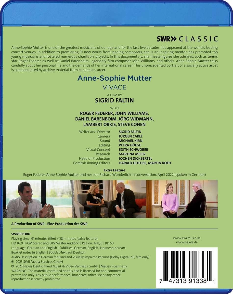 Anne-Sophie Mutter-Vivace Blu-ray