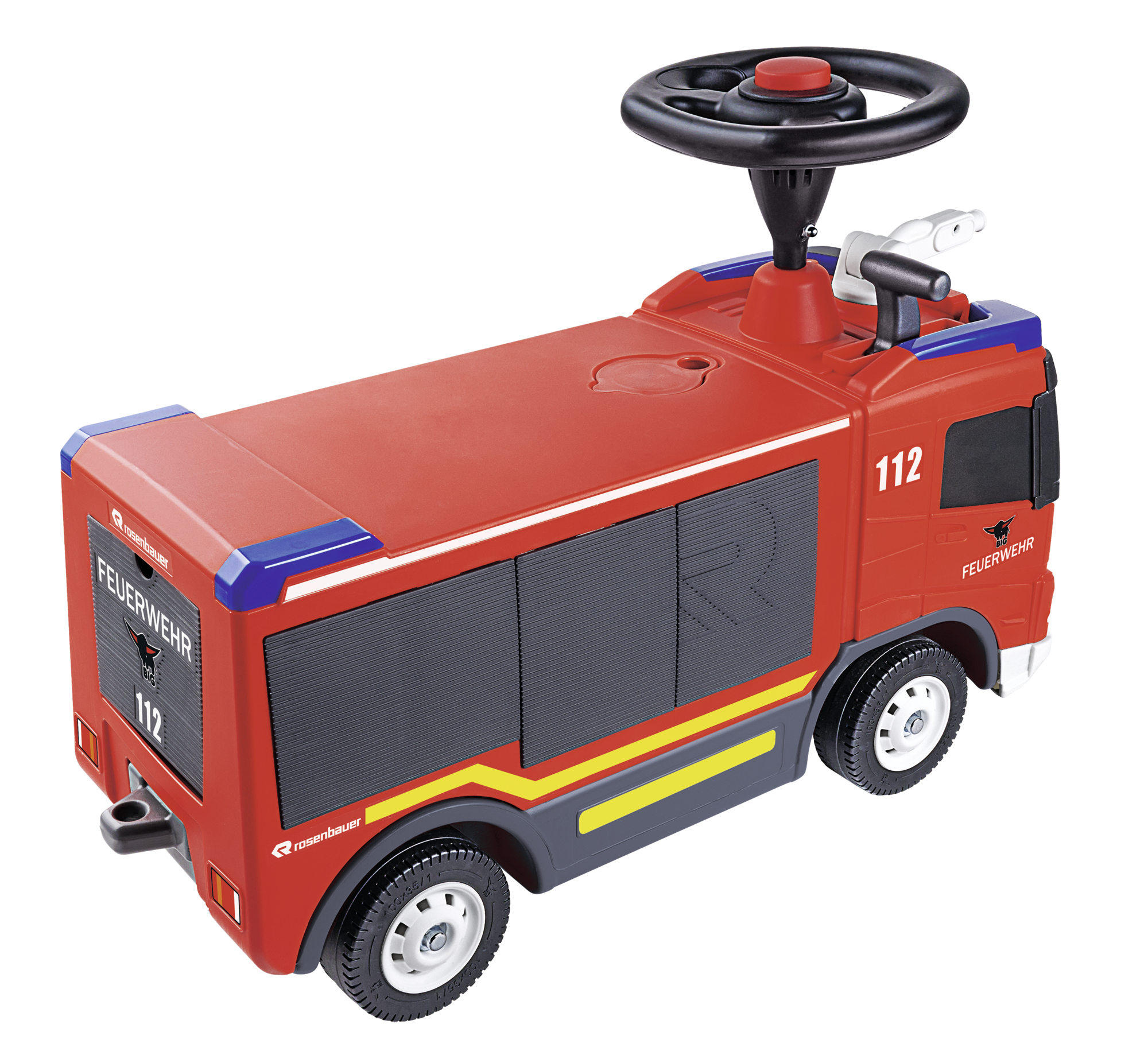 BIG Feuerwehr Rutschfahrzeug Rot