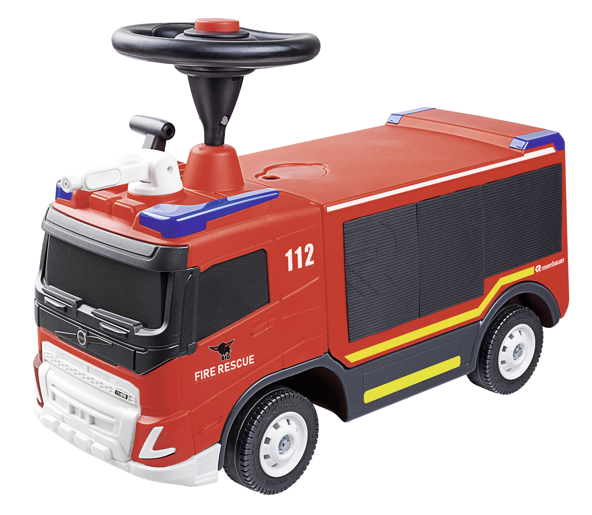BIG Feuerwehr Rutschfahrzeug Rot