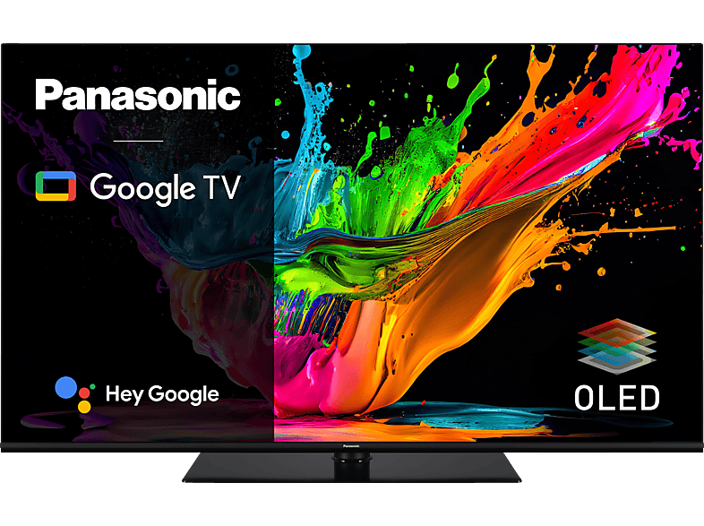OLED TV PANASONIC TX55MZ800E OLED TV (Flat, 55 Zoll / 139 cm, OLED 4K, SMART TV, Google TV