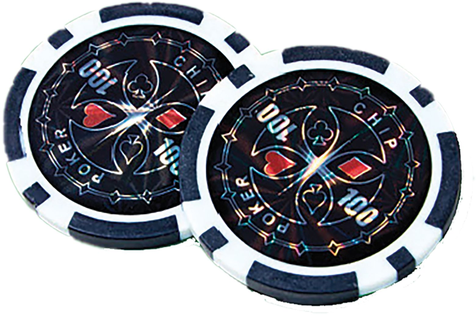 NATURAL GAMES Poker-Set im Aluminiumkoffer, 300 Chips Kartenspiel Mehrfarbig