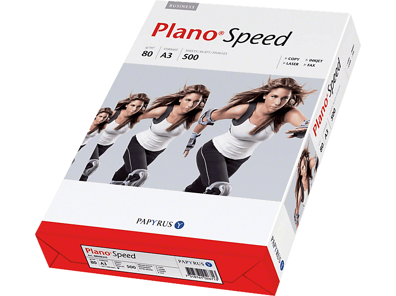 PLANO Speed A3 80 gr standard minőségű multifunkciós irodai másolópapír, 500 ív/csomag (88113574)