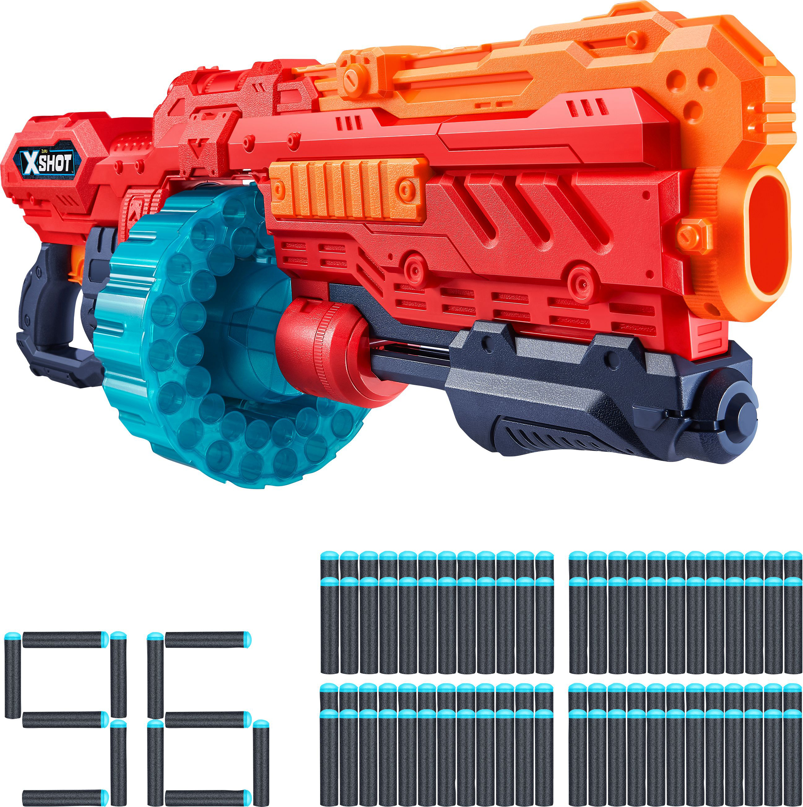 ZURU X-Shot - Excel Turbo Advance Blaster mit Darts Blaster Mehrfarbig