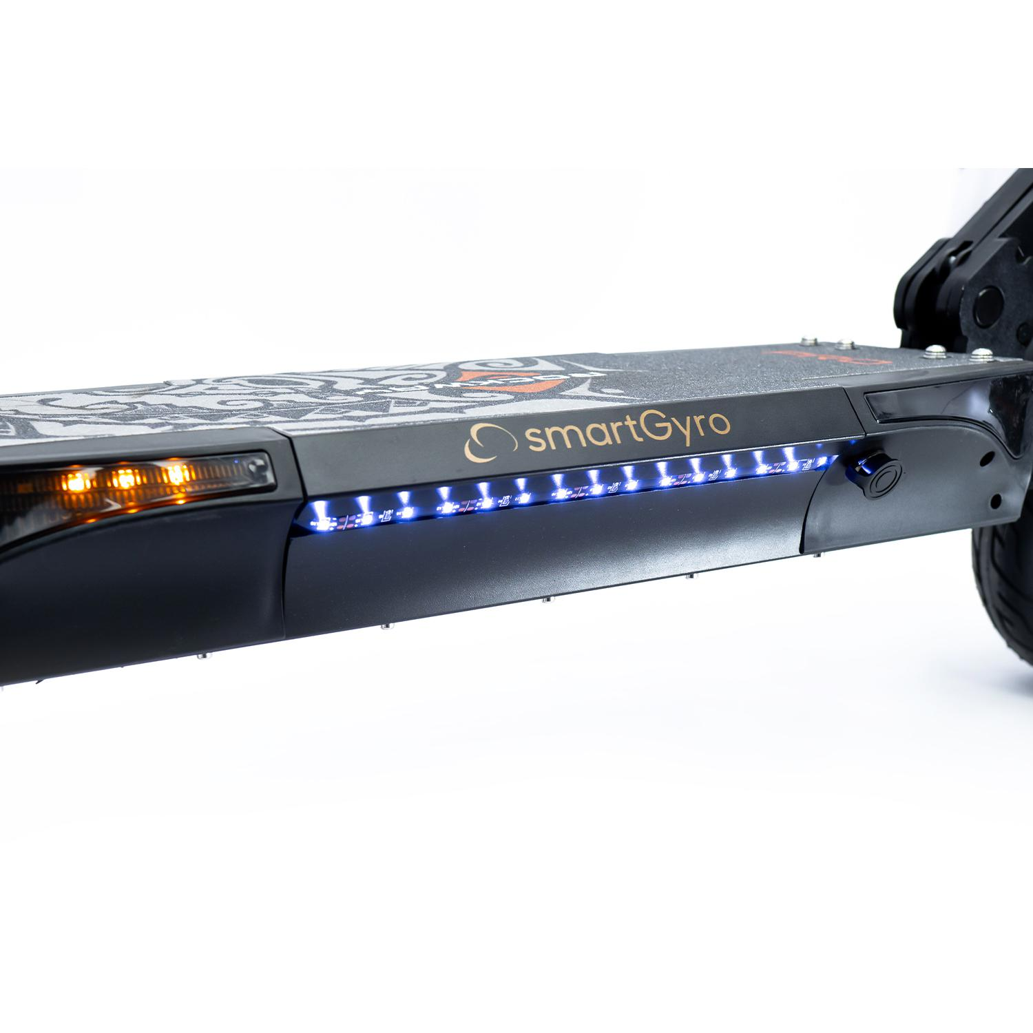 Patinete eléctrico - SmartGyro Rockway Pro, 10", Potencia máxima 1200 W, 25 km/h, Hasta 120 kg, 15000 mAh, 45-50 km, Negro