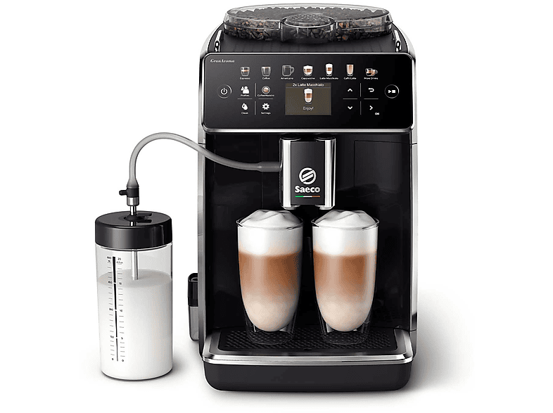 SAECO GranAroma SM6580/00 MACCHINA CAFFÉ AUTOMATICA, Nero lucido