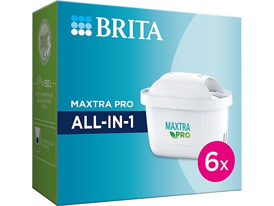 BRITA Maxtra Pro All-In-1, 6-er Pack - Wasserfilterkartuschen (Weiss)