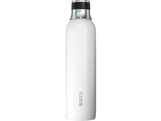 BRITA sodaTRIO (0,65 l) - Bottiglia in acciaio inossidabile (Bianco)