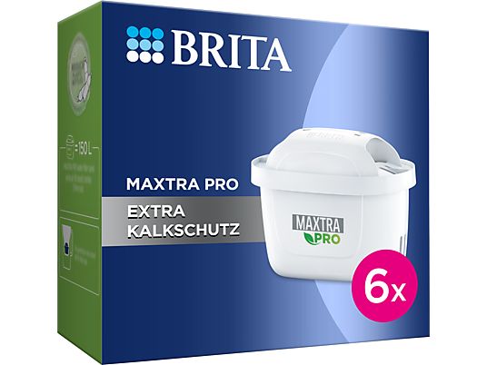 BRITA Maxtra Pro Extra Kalkschutz, 6-er Pack - Wasserfilterkartuschen (Weiss)