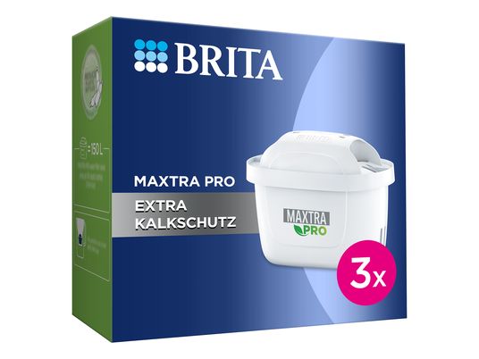 BRITA Maxtra Pro Extra Kalkschutz, 3er-Pack - Wasserfilterkartuschen (Weiss)