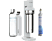 BRITA sodaTRIO inkl. 1 Glas- + 1 Edelstahlflasche und CO2-Zylinder - Wassersprudler (Weiss)