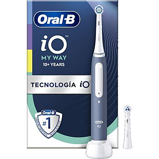 Cepillo eléctrico - Oral-B iO My Way, Para adolescentes, 4 Modos, Especial ortodoncia, Sensor de presión, Azul