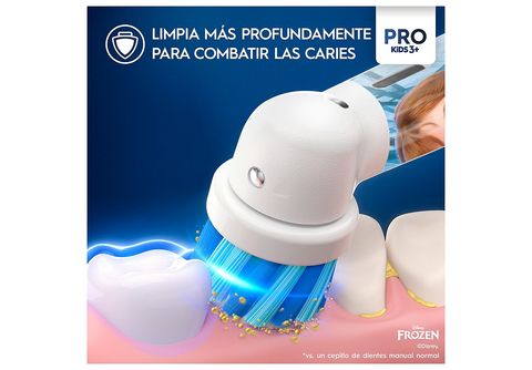 Cepillo eléctrico  Oral-B Pro Kids Frozen, 2 modos, Estuche de viaje,  Diseñado Por Braun