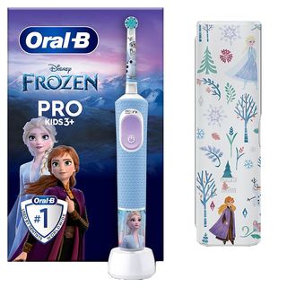 Cepillo eléctrico - Oral-B Pro Kids Frozen, 2 modos, Estuche de viaje, Diseñado Por Braun