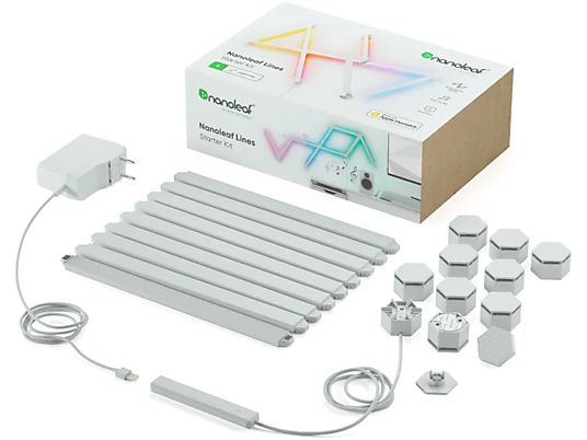 NANOLEAF Lines - Starter Kit (9 Lines) - Barres lumineuses LED (Blanc)