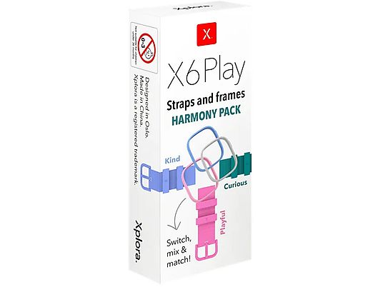 XPLORA X6 Harmony Pack - Bracelets (Bleu clair/Rose/Vert)