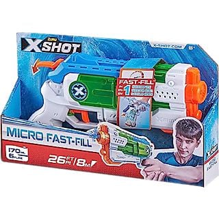 Juego - Sherwood Pistola de agua Fast-Fill Micro Zuru, 10 metros de disparo, Depósito de 220 l