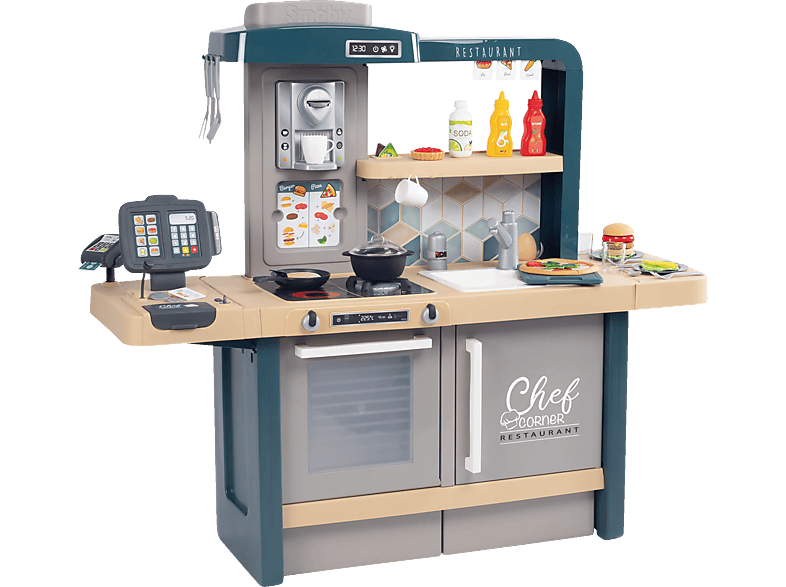SMOBY Chef Corner Restaurant mit Spielküche Spielset Mehrfarbig