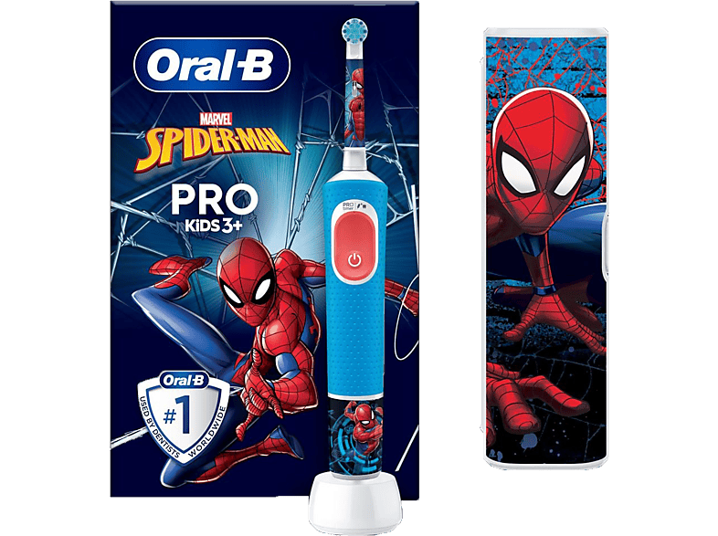 Oral-B Cepillo Eléctrico Vitality Kids Spiderman + Estuche de Viaje