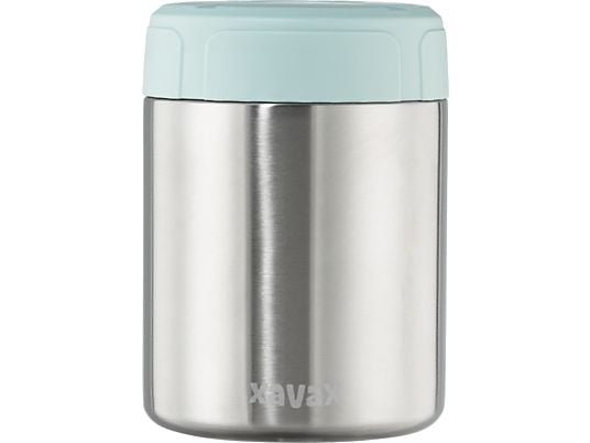 XAVAX Thermo Mug 500 ml - Tazza termica per zuppa (Blu pastello/argento)