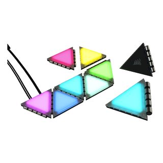 CORSAIR iCUE LC100 - Kit de démarrage triangles d'éclairage (Noir)
