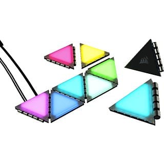 CORSAIR iCUE LC100 - Kit de démarrage triangles d'éclairage (Noir)