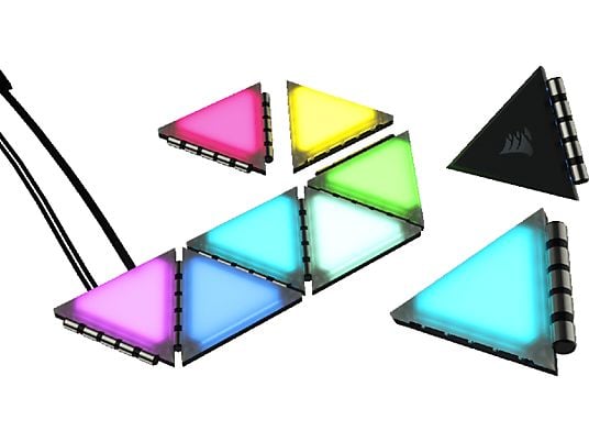CORSAIR iCUE LC100 - Kit base di triangoli luminosi (Nero)